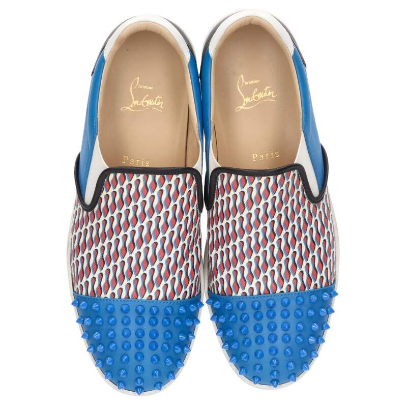 Christian Louboutin Stud-Embellished Sneakers Size 7.5