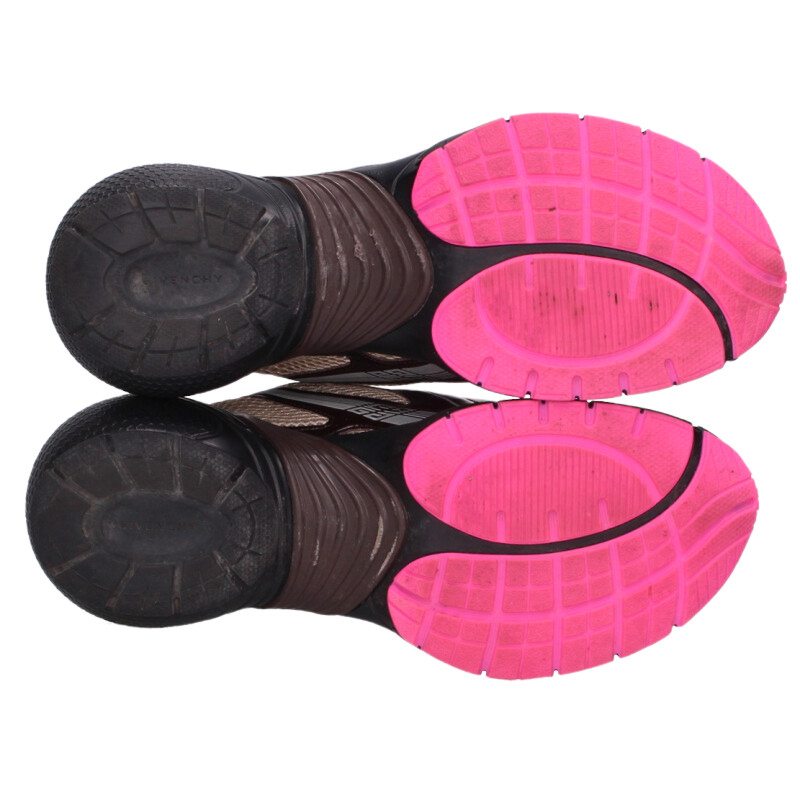 GIVENCHY FR1212 Multi Sneakers Beige Pink Size 8.5