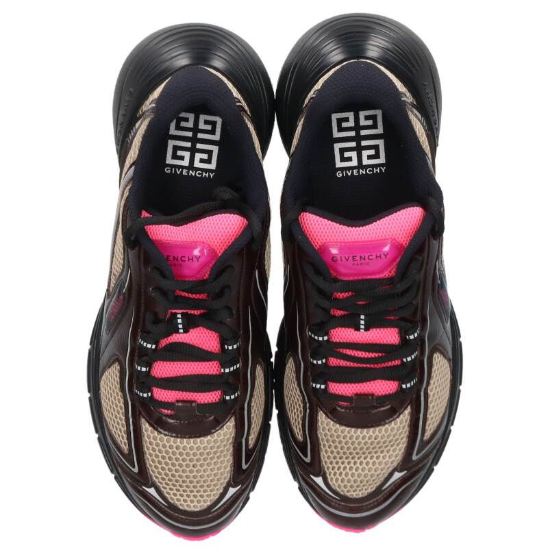 GIVENCHY FR1212 Multi Sneakers Beige Pink Size 8.5