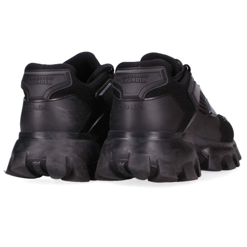 PRADA 2EG293 Cloudbust Thunder Sneakers Black Size 6