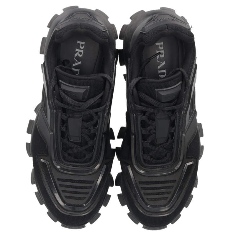 PRADA 2EG293 Cloudbust Thunder Sneakers Black Size 6