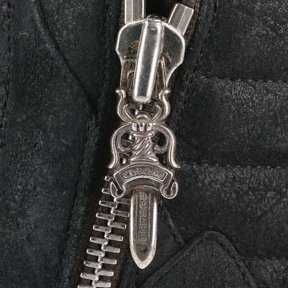 Chrome Hearts GeoBasket CH Cross Leather High-Top Size 6