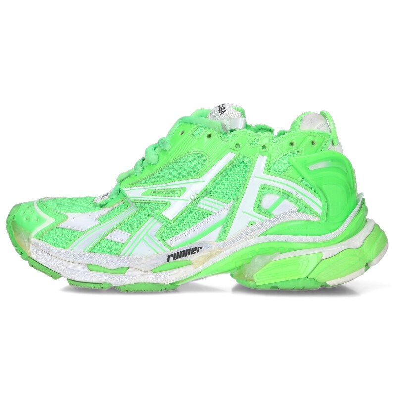 BALENCIAGA Runner Sneakers Green Size 8.5