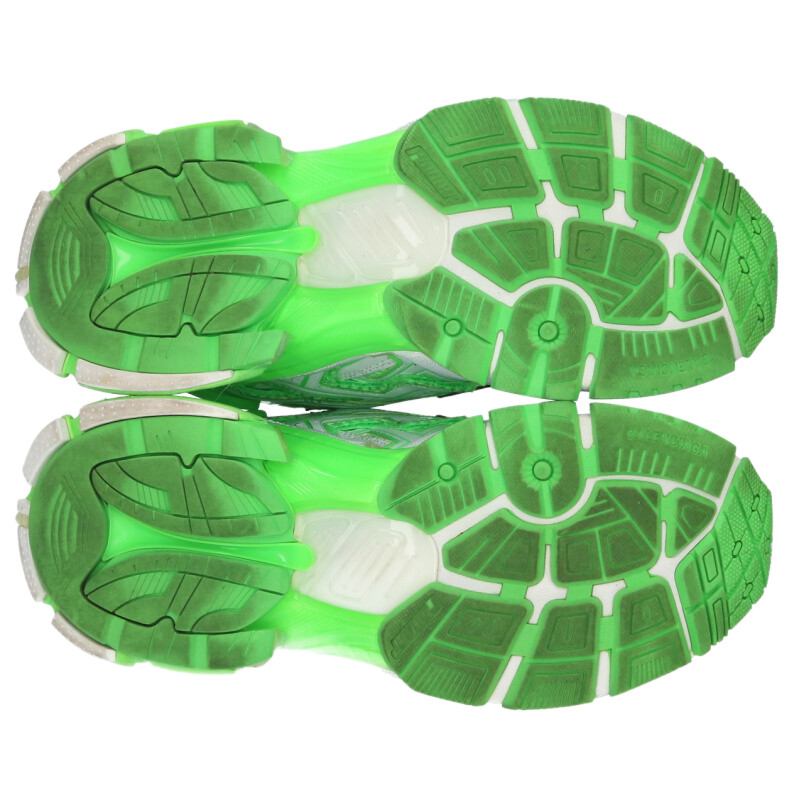 BALENCIAGA Runner Sneakers Green Size 8.5