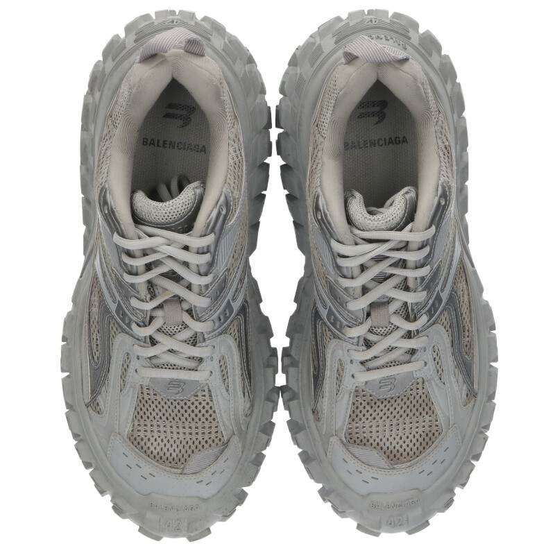 BALENCIAGA BOUNCER Chunky Sole Sneakers Gray Size 8.5