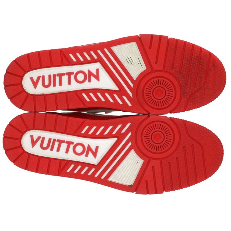 LOUISVUITTON LV Trainer Monogram Low-Top Red/White Size 9
