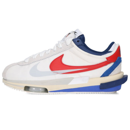 Sacai x NIKE Zoom Cortez White Red Multi Size 8.5