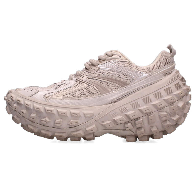 BALENCIAGA Platform Bouncer Sneakers Beige Size 8.5