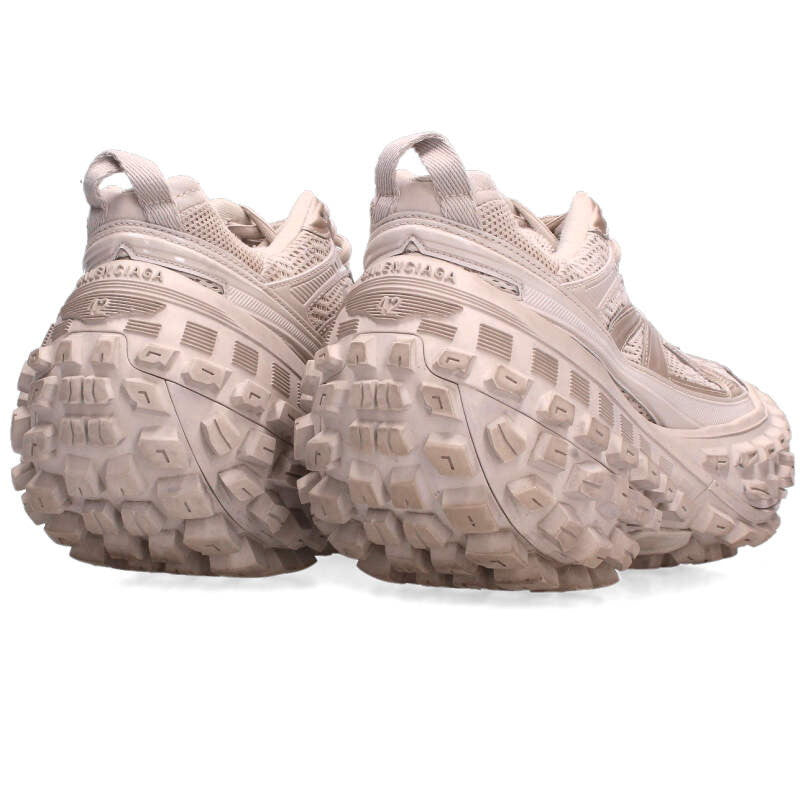 BALENCIAGA Platform Bouncer Sneakers Beige Size 8.5