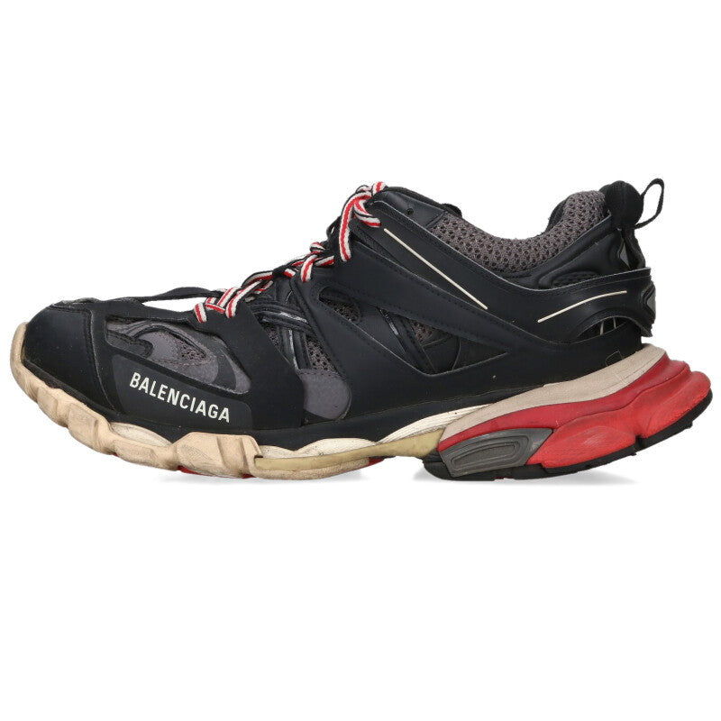 BALENCIAGA Track Sneakers Black Red Size 8.5
