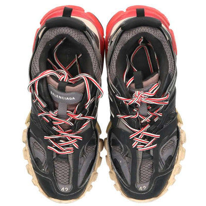 BALENCIAGA Track Sneakers Black Red Size 8.5