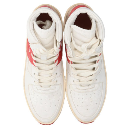 FEAR OF GOD High-Cut Leather Sneakers White/Red Size 6