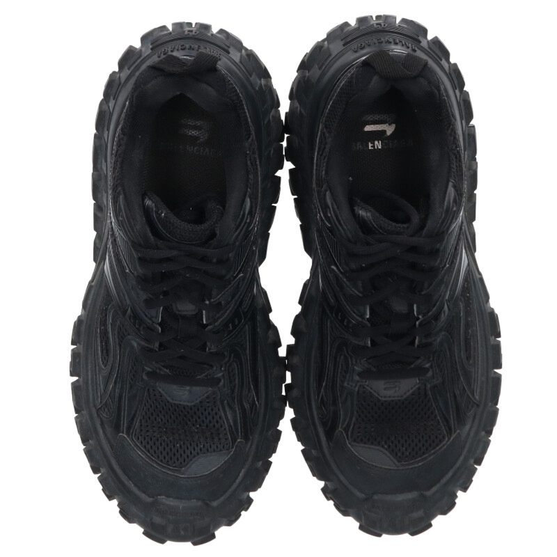 BALENCIAGA BOUNCER Chunky Sole Sneakers Black Size 7.5