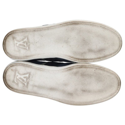 LOUISVUITTON Damier Strap Low-Cut Sneakers Navy White Size 7