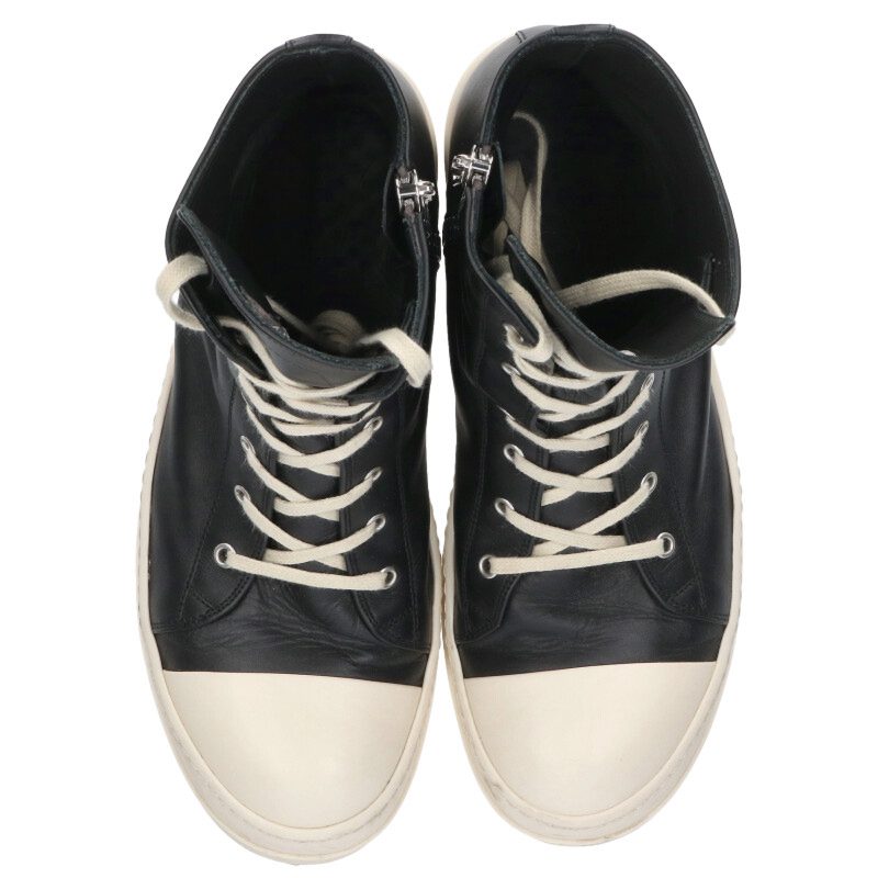 Rick Owens Ramones Leather High-Top Sneaker Size 10.5