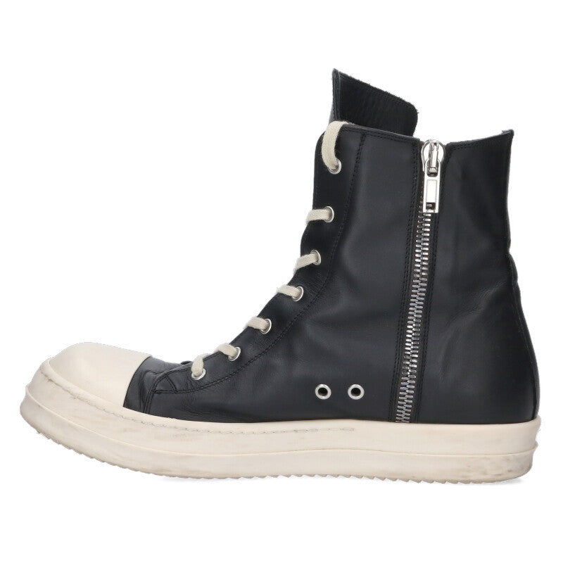 Rick Owens Ramones Leather High-Top Sneaker Size 10.5