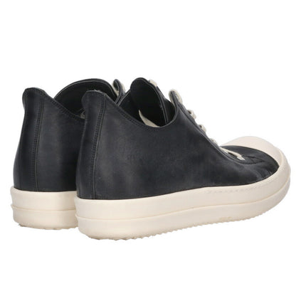 Rick Owens Ramones Low Leather Sneaker Black/White Size 10.5