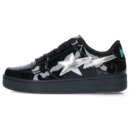 A BATHING APE BAPESTAR Patent Low-Cut Sneakers Size 10