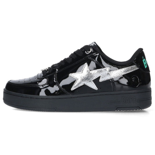 A BATHING APE BAPESTAR Patent Low-Cut Sneakers Size 10