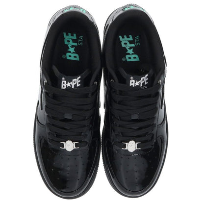 A BATHING APE BAPESTAR Patent Low-Cut Sneakers Size 10