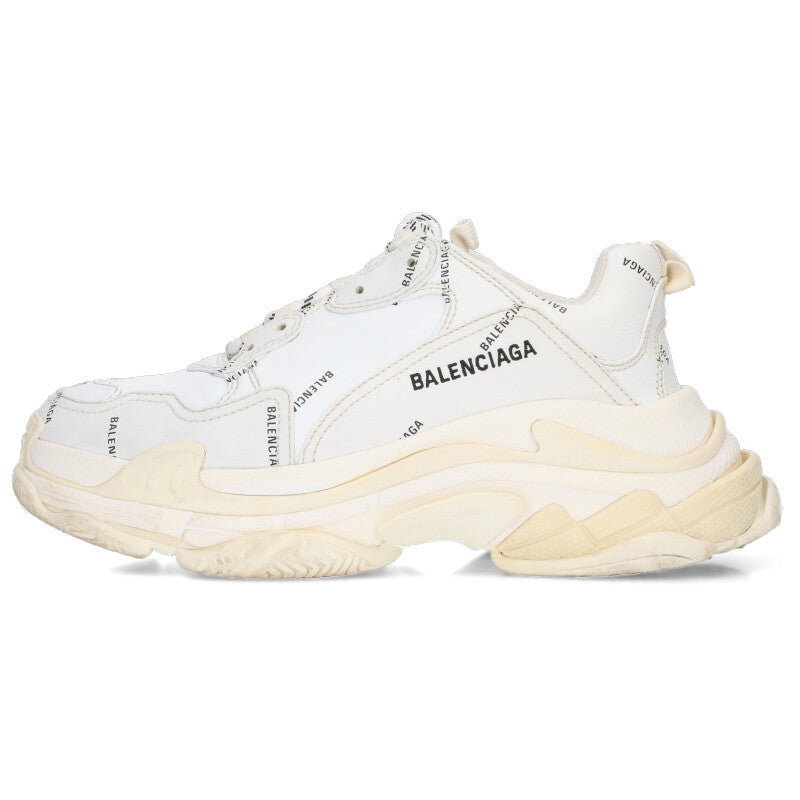 BALENCIAGA TRIPLE S TRAINERS All-Over Logo Print Size 7.5