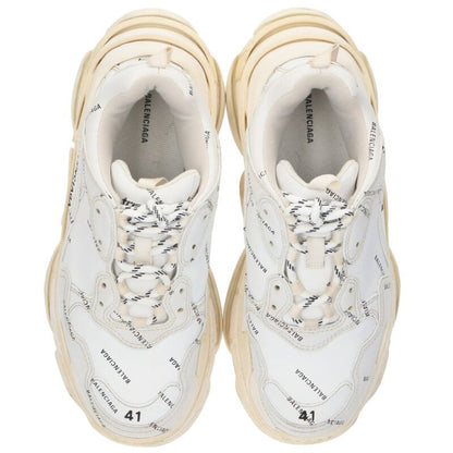 BALENCIAGA TRIPLE S TRAINERS All-Over Logo Print Size 7.5