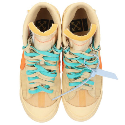 NIKE OFF-WHITE Blazer Mid Halloween Sneakers Orange Size 8