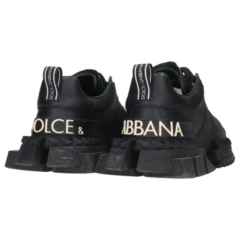 DOLCE & GABBANA Super King Lace-Up Leather Sneakers Size 8