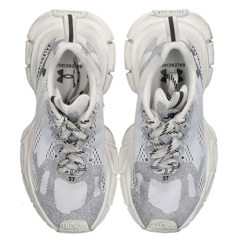 BALENCIAGA Double Name 3XL Sneakers White Size 5