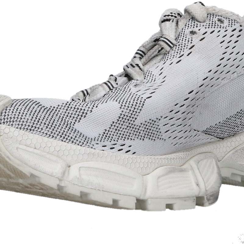 BALENCIAGA Double Name 3XL Sneakers White Size 5