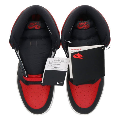 NIKE Air Jordan 1 High '85 Bred Sneakers Black/Red Size 9