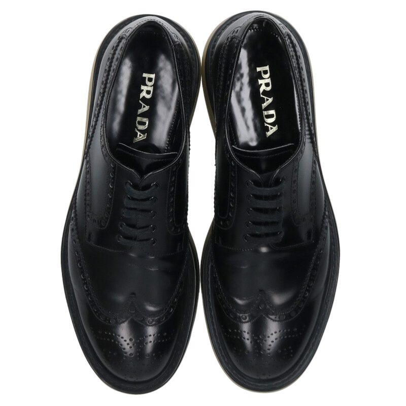 PRADA Wingtip Air Sole Sneakers Black Size 9