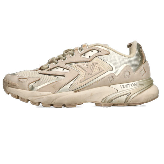LOUISVUITTON Tatic Line Low-Top Sneakers Beige Size 6.5
