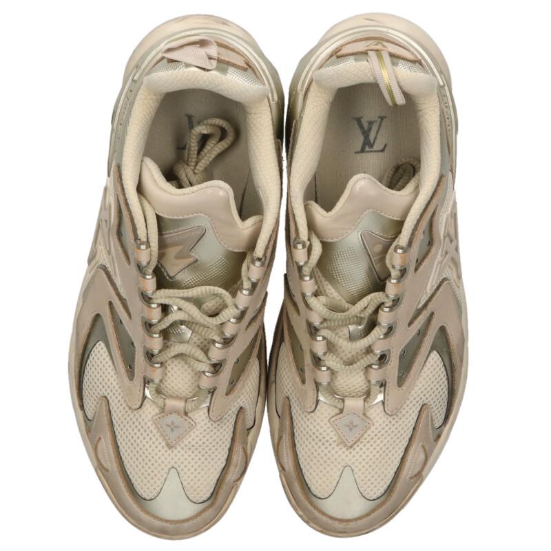 LOUISVUITTON Tatic Line Low-Top Sneakers Beige Size 6.5