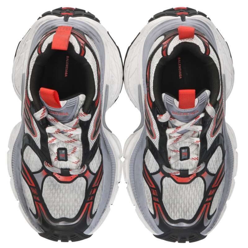 BALENCIAGA 10XL Sneakers White/Gray/Red Size 6.5