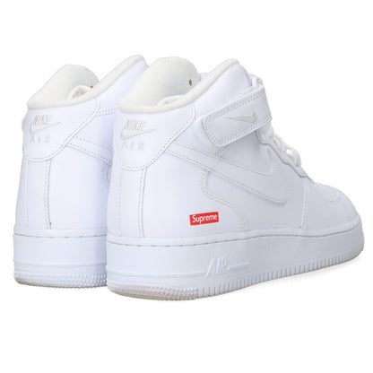 SUPREME x NIKE Air Force 1 Mid White Red Size 11