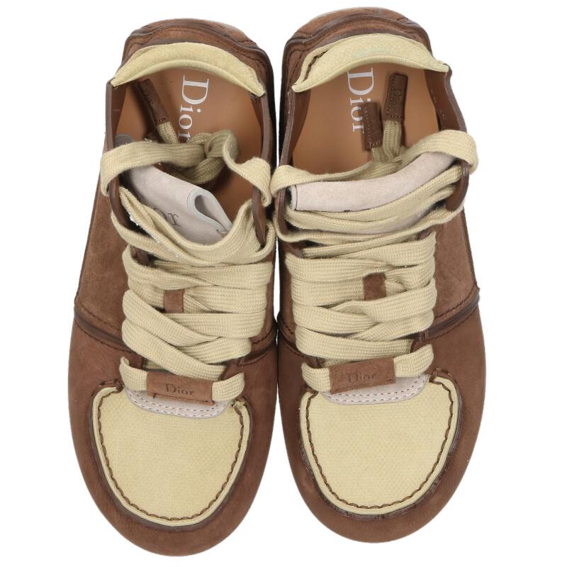 DIOR Roadie Suede Sneakers Brown Size 8.5