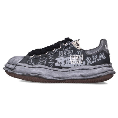 MIHARAYASUHIRO Blakey Print Low Top Sneakers Black Size EU 42