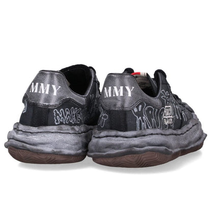 MIHARAYASUHIRO Blakey Print Low Top Sneakers Black Size EU 42
