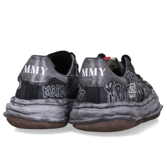 MIHARAYASUHIRO Blakey Print Low Top Sneakers Black Size EU 42