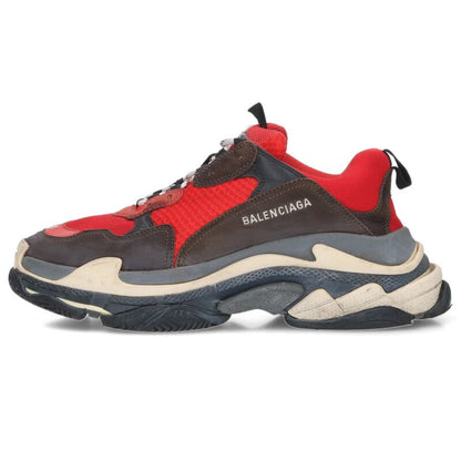 BALENCIAGA Triple S Sneakers Red Black Size EU 44