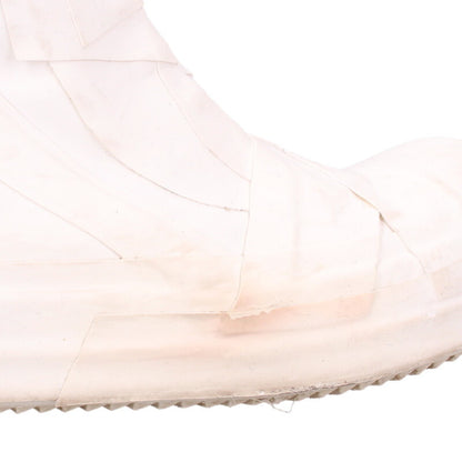 Rick Owens GEOBASKET Taped High-Top Sneakers White Size 7.5