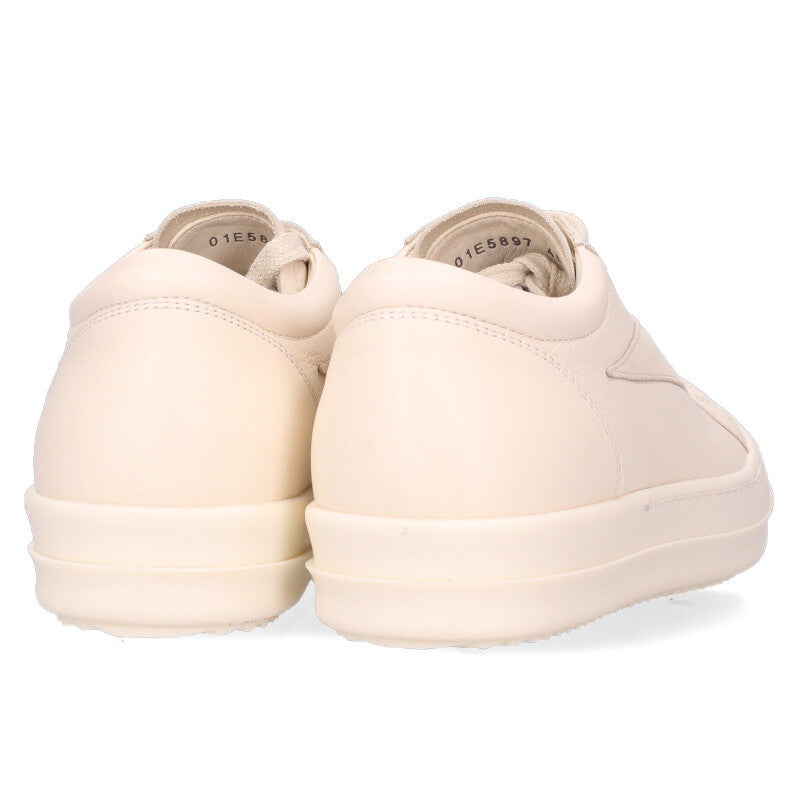 Rick Owens VINTAGE SNEAKS Leather Low Top White Size 6.5
