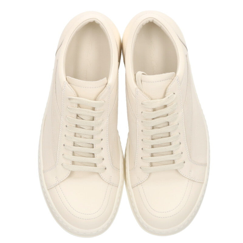 Rick Owens VINTAGE SNEAKS Leather Low Top White Size 6.5