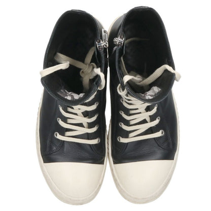 Rick Owens RAMONES Leather High Top Black/White Size 7.5