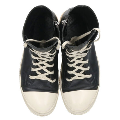 Rick Owens RAMONES Leather High Top Black/White Size 10