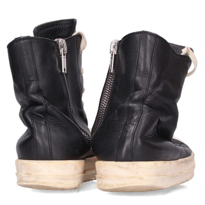 Rick Owens Ramones Leather Hi-Top Sneakers Multi Size 7.5
