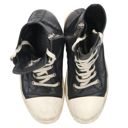 Rick Owens Ramones Leather Hi-Top Sneakers Multi Size 7.5