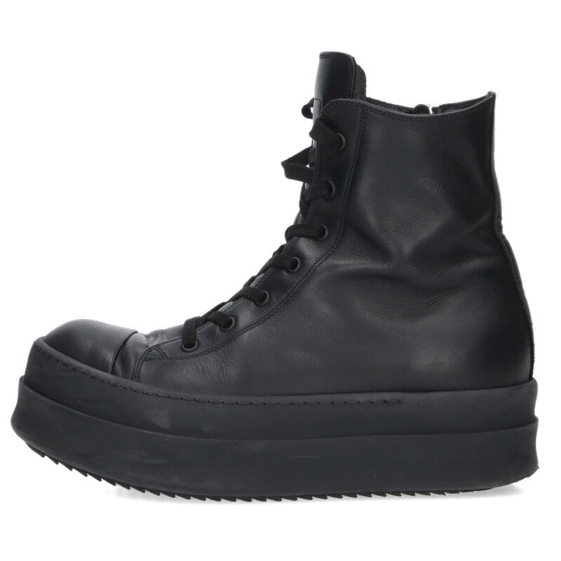 Rick Owens Mega Bumper Leather High-Top Sneakers Size 7