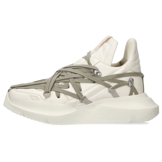 Rick Owens MEGALACE GETH RUNNER Sneakers White/Gray Size 7.5